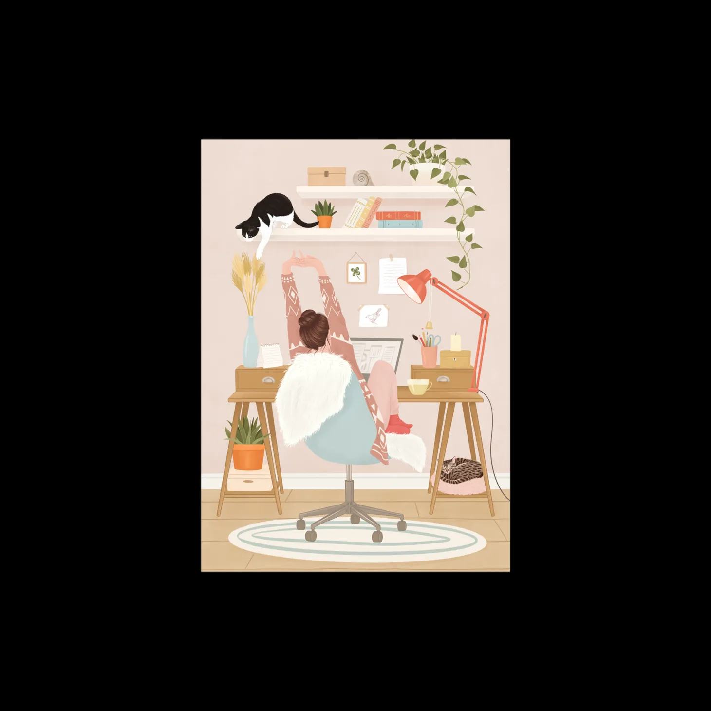 Plakat Home Office A3